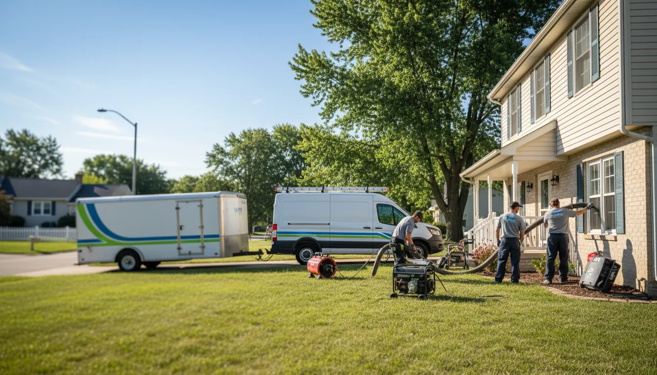 Flooded Basement Restoration And Cleanup With Repair in Waterloo, IA near me